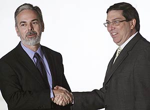 Brazil's Foreign Minister Antonio Patriota and Cuba's Foreign Minister Bruno Rodriguez in September, 2011. 