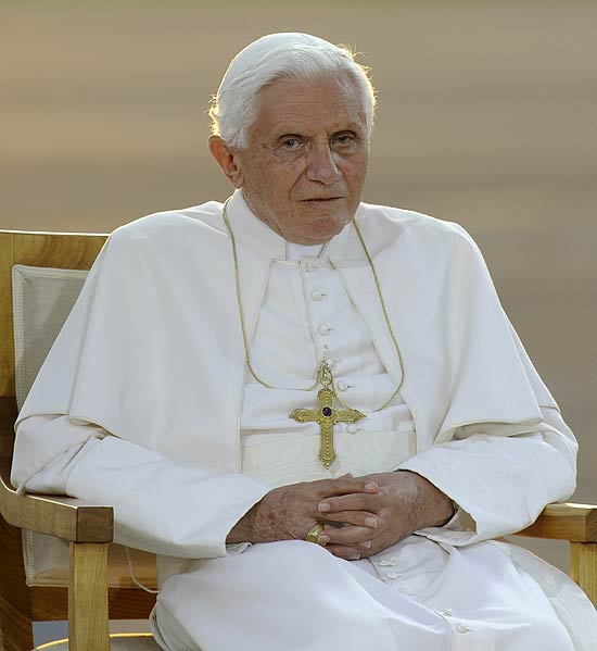 Papa Bento 16 em uma visita oficial  Alemanha no ano passado