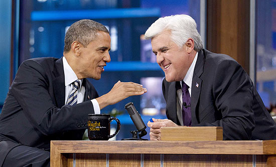 Obama com Leno no "Tonight Show"