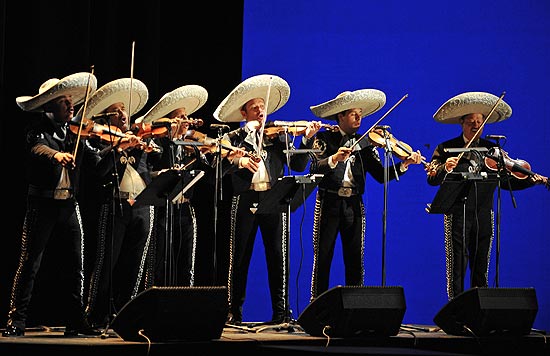 Ensaio de uma pera de mariachi, estilo de msica mexicana candidato a se tornar patrimnio imaterial da Unesco
