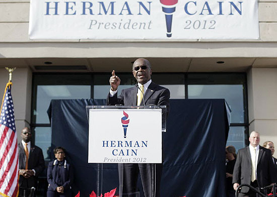 Herman Cain admitiu ter citado "Pokémon" em discursos