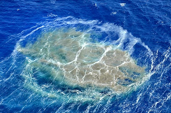 Manchas da erupção vulcânica na região das ilhas Canárias, em fotografia tirada em 3 de novembro