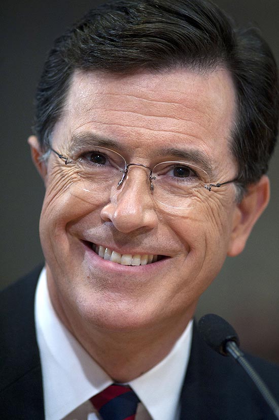 Comediante Stephen Colbert, astro do &quot;The Colbert Report&quot;, ganhou mais apoio do que alguns republicanos na Carolina do Sul