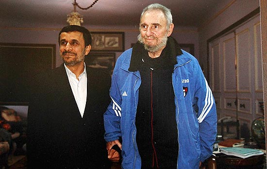 Fidel e Ahmadinejad em encontro na quinta; cubano diz que viu iraniano "indiferente a ameaças" dos EUA