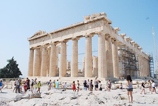 O Partenon, na Acrpole de Atenas (Grcia)