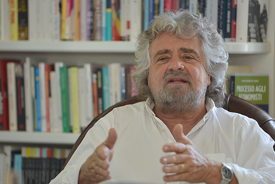 Comediante Beppe Grillo, o 2 mais popular da Itlia, segundo pesquisa 