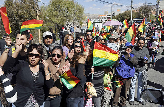 Marcha indgena contra estrada na Amaznia chega a La Paz 
