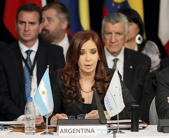 Cristina Kirchner fala durante cpula do Mercosul; Venezuela  aceita no bloco