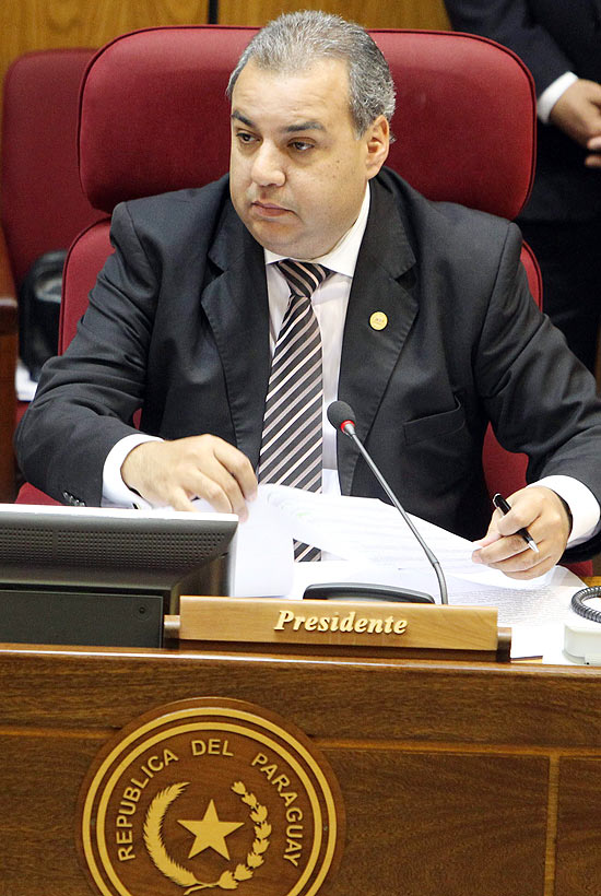 O presidente do Senado Jorge Oviedo, que disse que Chvez tentou comprar entrada da Venezuela no Mercosul