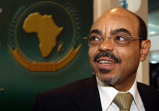 O primeiro-ministro da Etipia, Meles Zenawi, em foto de 2008; premi morre aos 57 em Bruxelas