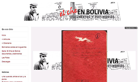 Portal na Internet traz reprodução do diário do guerrilheiro Che Guevara