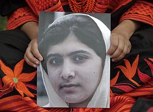 A estudante paquistanesa Malala Yousufzai