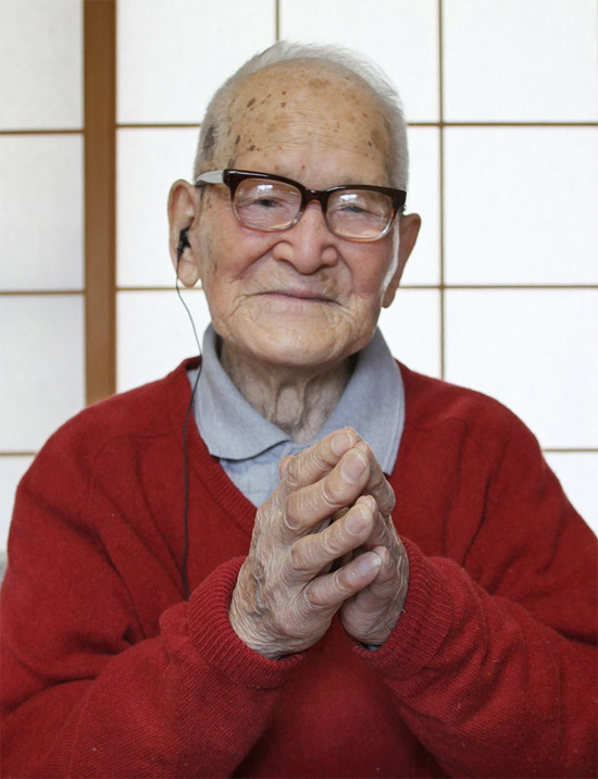 O japons Jiroemon Kimura, de 115 anos