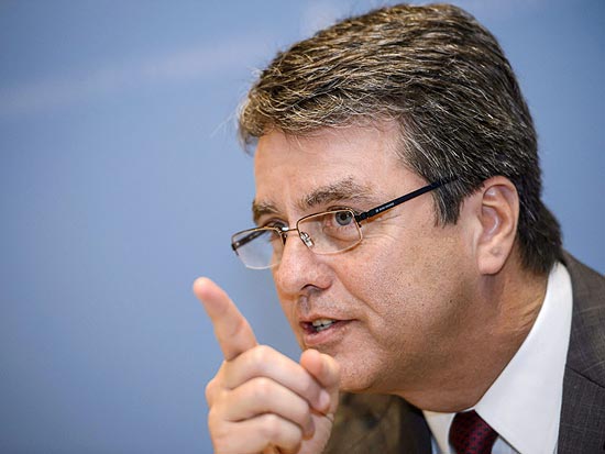 O candidato ao cargo de diretor-geral da OMC (Organização Mundial do Comércio), Roberto de Azevêdo