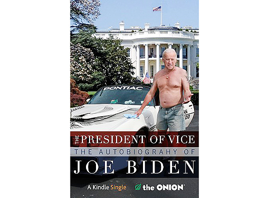 Capa do "autobiografia" de Joe Biden, produzida pelo site humorstico americano "The Onion"