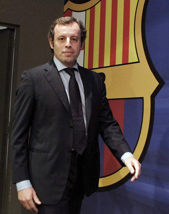 El presidente del FC Barcelona, Sandro Rosell