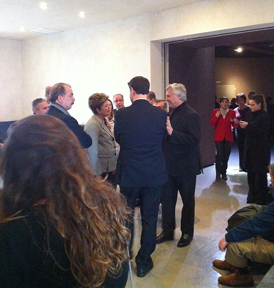 Dilma e comitiva brasileira visitam exposio do pintor Tiziano no Scuderie del Quirinale, em Roma 