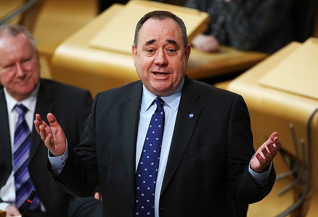 O primeiro-ministro escocs Alex Salmod quer Esccia independente do Reino Unido
