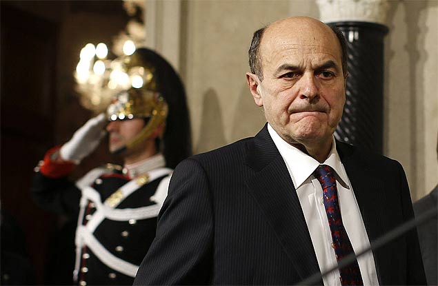 Lder da centro-esquerda italiana, Pier Luigi Bersani se prepara dizer que deixou a negociao para formar governo no pas