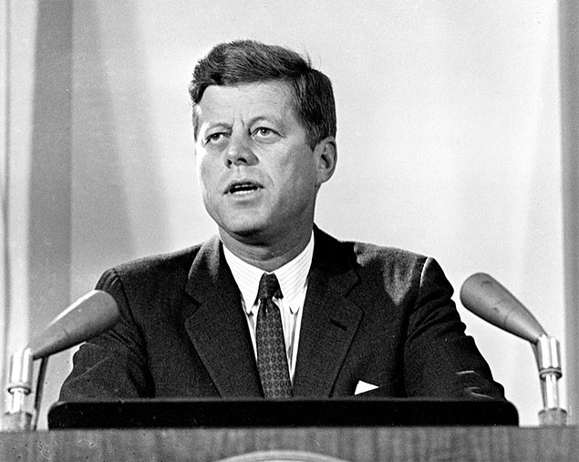 John Kennedy, assassinado em 22 de novembro de 1963, em Dallas, no Texas 