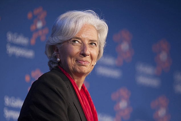 Christine Lagarde, durante conferncia na Universidade St. Gallen, na Sua; chefe do FMI pede mulheres para solucionar crise