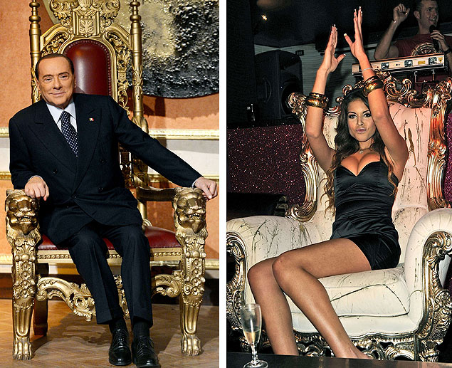 Berlusconi  condenado a sete anos de priso por abuso de poder e prostituio por sexo com Karima el-Mahroug, a Ruby