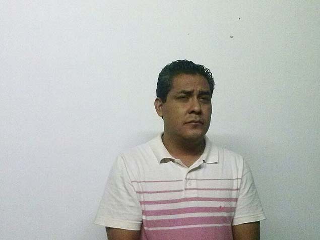 Leninguer Carballido, em foto cedida pela polcia; prefeito eleito de cidade no sul do Mxico  preso por forjar prpria morte