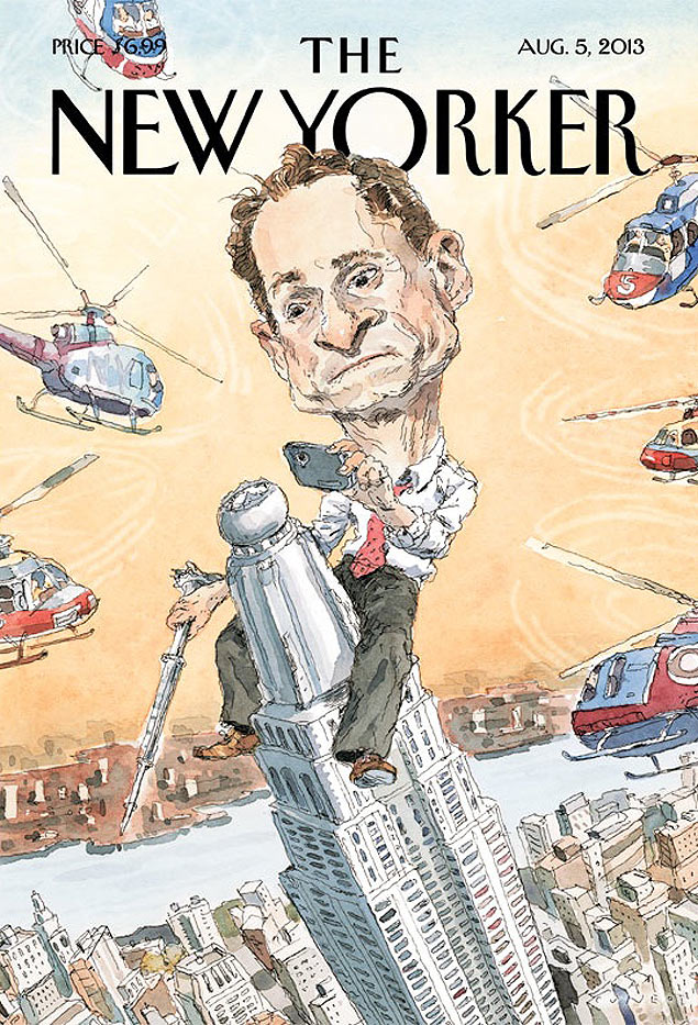 Na capa da revista "New Yorker", Anthony Weiner é retratado como King Kong, em referência a denúncia de escândalo sexual