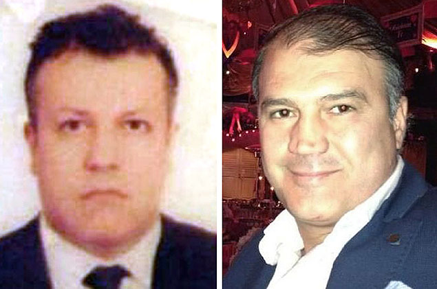 Imagens de arquivos dos pilotos Murat Agca ( esq.) e Murat Akpinar, da Turkish Airlines, sequestrados em Beirute
