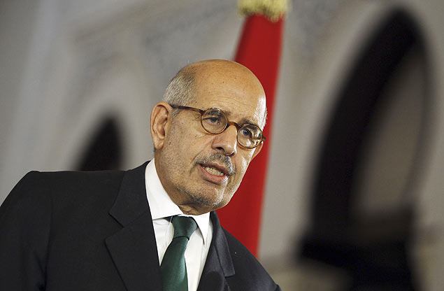 Mohammed ElBaradei, em entrevista em 30 de julho; Prmio Nobel da Paz renuncia  Vice-Presidncia aps ofensiva violenta