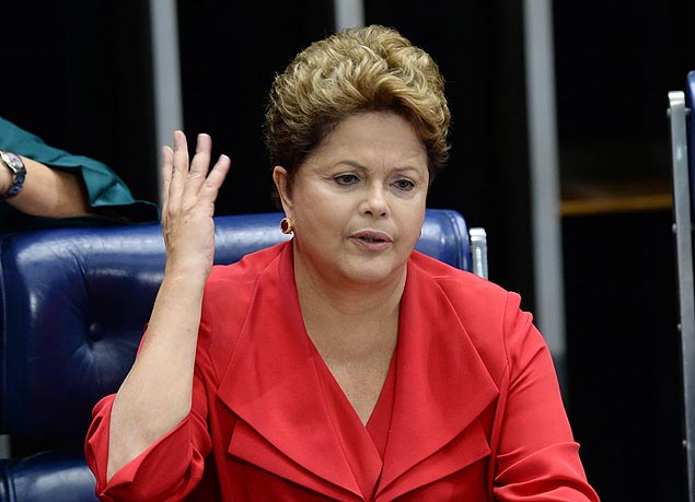 Dilma Rousseff, em evento no Senado; em entrevista, presidente criticou diplomata que comparou embaixada a DOI-CODI