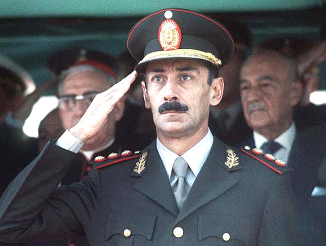 O general e ex-presidente da Argentina Jorge Rafael Videla, em Buenos Aires 