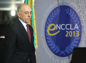 José Elito, chefe da inteligência, durante evento em Brasília, em março