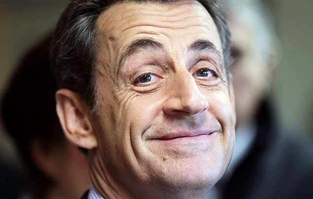 Nicolas Sarkozy durante evento em Bordeaux, no sudoeste da Frana; Justia retirou acusaes contra ele no caso Bettencourt