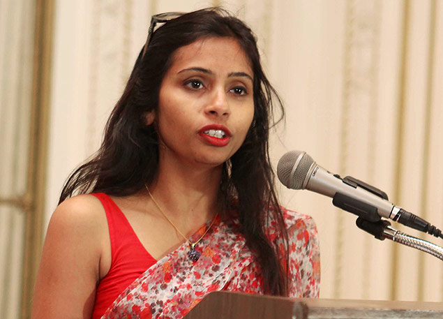 Devyani Khobragade, no Consulado da ndia em Nova York em junho; ela deixou os EUA aps ser acusada de fraude migratria