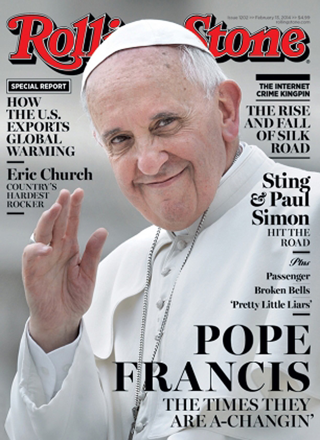 Papa Francisco é capa da revista 'Rolling Stone