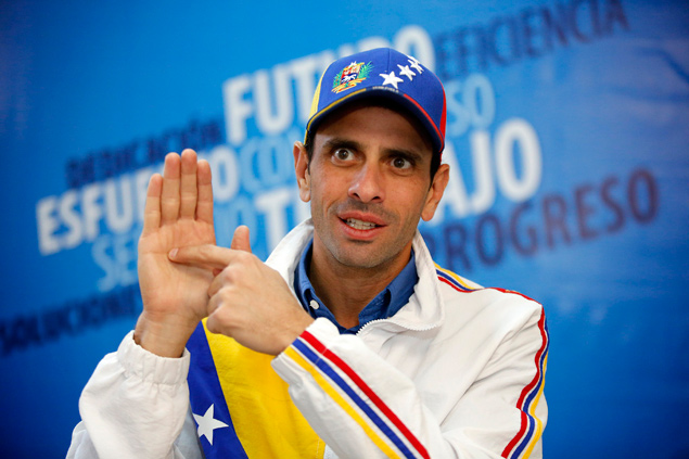Henrique Capriles, que concorreu com Maduro em 2012