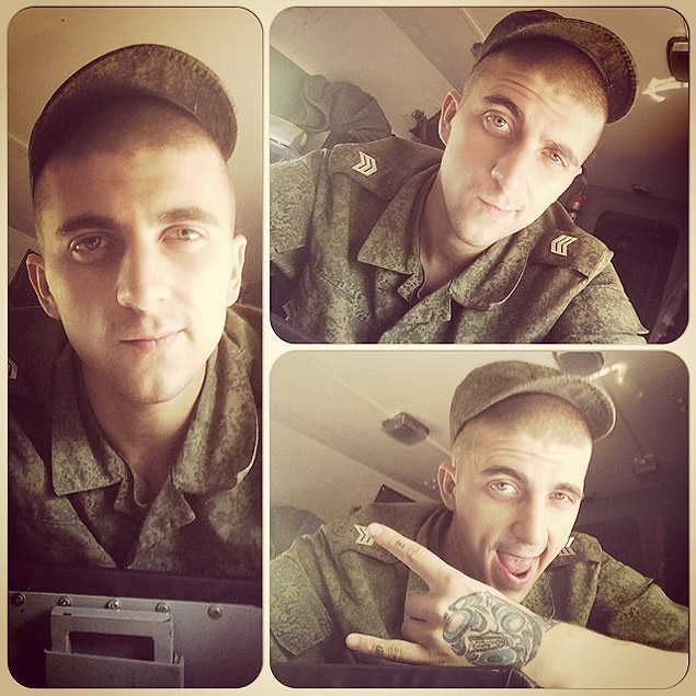 Soldado russo posta foto em seu Instagram com a legenda 