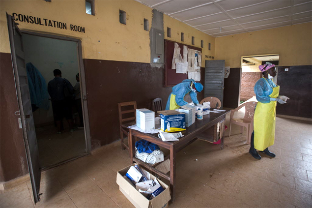 Principal hospital de Kenema, em Serra Leoa, que aceita apenas pacientes com ebola