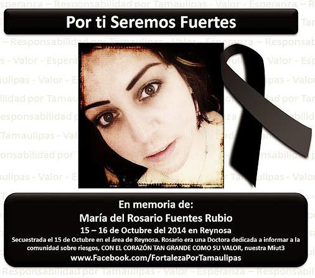 Reproduo de foto da mdica Mara del Rosario Fuentes Rubio em seu Twitter