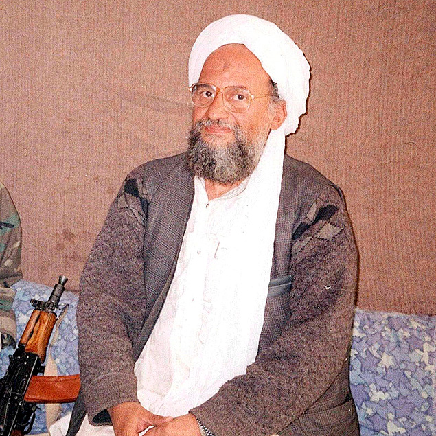 Foto de arquivo de Ayman al Zawahiri, lder da Al Qaeda
