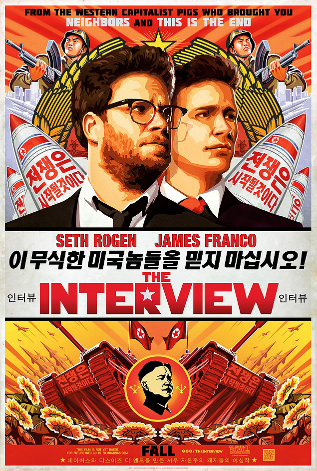 Poster de divulgao do filme "A Entrevista"