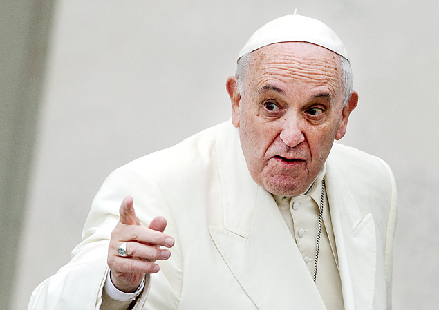 O papa Francisco, que pediu mais ética na economia e melhor distribuição dos recursos da Terra 