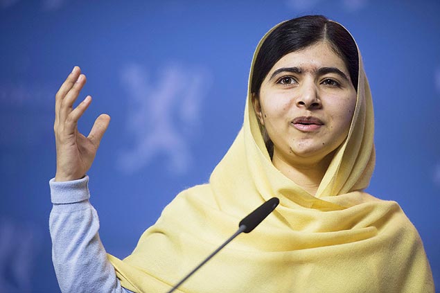 Malala Yousafzai, 17, durante cerimnias do Prmio Nobel da Paz, em Oslo, Noruega
