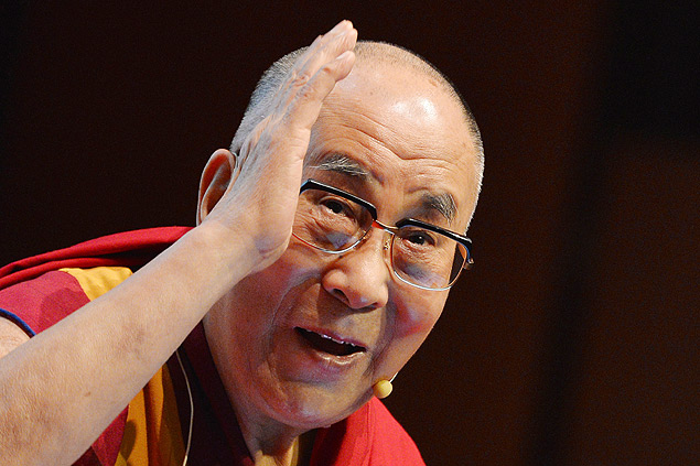 O lder espiritual tibetano dalai-lama, em dezembro de 2014