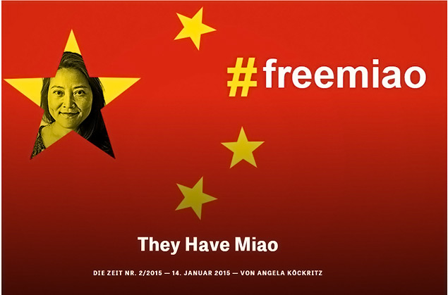  Jornalista alem faz campanha para que colega chinesa seja libertada 
