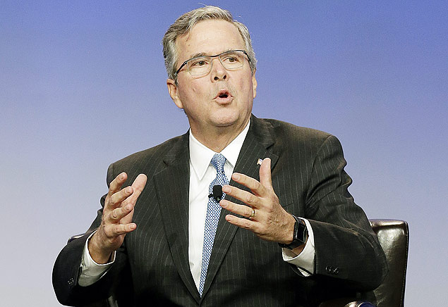 Jeb Bush, em discurso no dia 23; ex-governador usou maconha regularmente em escola