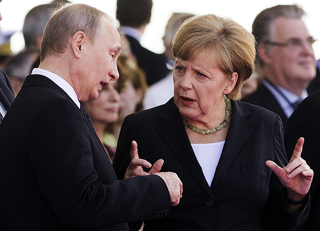 A chanceler alem, Angela Merkel,  a principal negociadora com Putin na crise com a Ucrnia