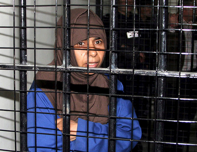 Foto de Sajida al-Rishawi, em abril de 2006; ela foi executada pela Jordnia em vingana a piloto