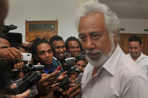 O primeiro-ministro do Timor-Leste, Xanana Gusmo, que apresentou sua renncia nesta sexta-feira